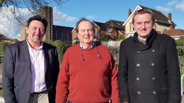 Salisbury City Councillors Kevin Daley, Charles Rogers & Dr Mark McClelland 